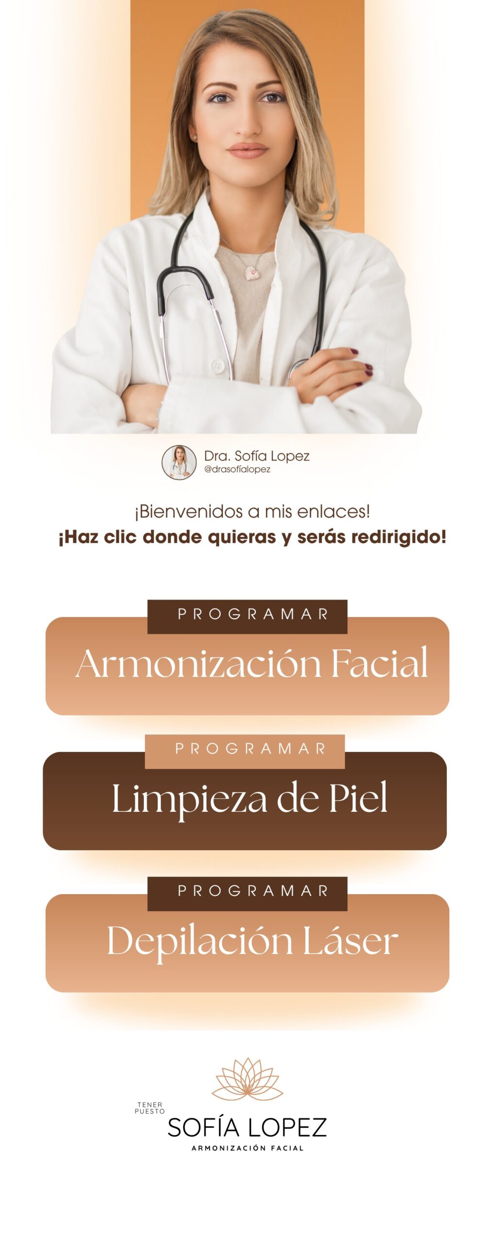 Mini página profesional Dra. Sofía López